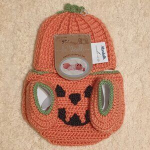 NWT ~ I am always So ‘Dorable Hand Crocheted 3-Piece Pumpkin Set, Sz. 0-6 Months